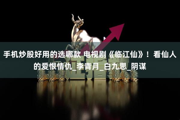 手机炒股好用的选哪款 电视剧《临江仙》！看仙人的爱恨情仇_李青月_白九思_阴谋